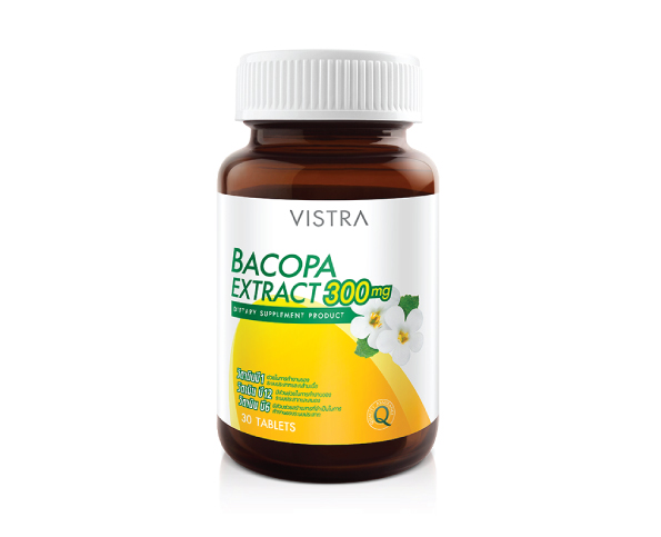 วิตามินช่วยให้นอนหลับ Vistra Bacopa Extract 300