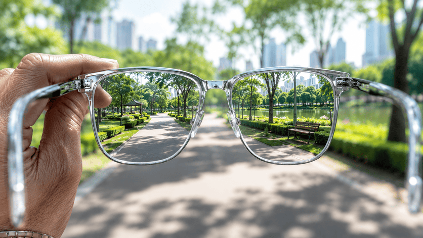 progressive-lens-clear-vision-through-lens-park-view-demo